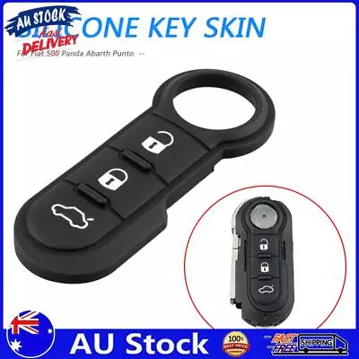 AU 3 Button Remote Car Key Pad Remote Car Key Case Cover For Fiat 500 Panda Abar • $6.79