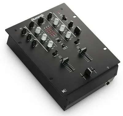 DJ Mixer 2 Channel Scratch Mixer With 3 Band EQ - Numark M2 In Black • £124.99