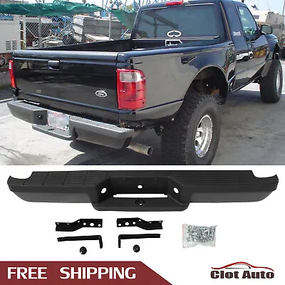 For 1993-2011 Ford Ranger Fleetside Black Rear Step Bumper Assembly • $148.49