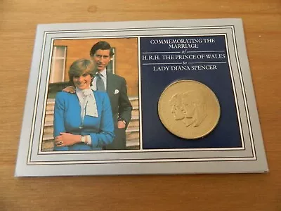 1981 Marriage Of Charles And Diana  Royal Wedding Crown  Presentation Pack - Vgc • £5.75