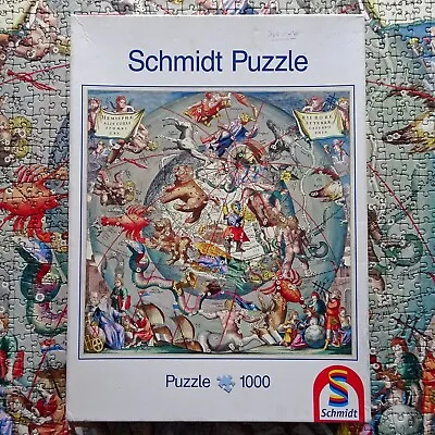 Schmidt Ancient Astrological Map 1000 Piece Jigsaw 1 Piece Missing. • £6.25