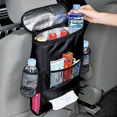£5.99 • Buy Car Seat Back Storage Bag Multi-Pocket Tidy Organiser Cool Hot Travel Holder