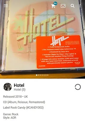 Hotel ~ S/T 2018 Remastered CD 1979 Hi-Tech AOR Melodic Rock Pomp  Candy • $16.17