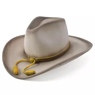 Stetson Wool John Wayne Fort Crushable Hat In Silver Belly • $125