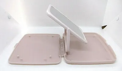 Pink Plastic Travel 2 Sided Normal & Magnifying Fold Away Makeup Cosmetic Mirror • $10.95