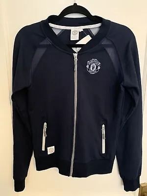 Manchester United Football Soccer Track Jacket NWT Crest Womens Size 10 • $18.20