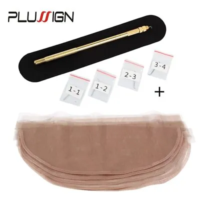 1-2/2-3/3-4 Ventilating Needle With4*4 13*4 Hd Lace Net Making Wigs Repair Tools • $14.24