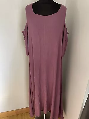 Hampstead Bazaar Gorgeous Purple Lagen Look Cold Shoulder Midi Dress 14-16 • £25
