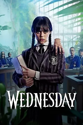 2022 Wednesday Movie Poster 11X17 Jenna Ortega The Addams Family Morticia ✋🏻🍿 • $12.83