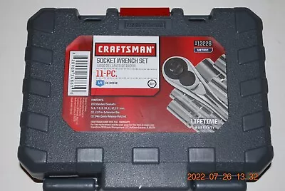 New Craftsman 11-pc 6-pt 1/4  Drive Metric Socket Wrench Set # 13226 • $23.95