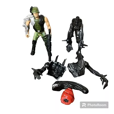 1992 Aliens VS Marine HUDSON Vs SCORPION ALIEN Kenner Action Figures - Complete • $65