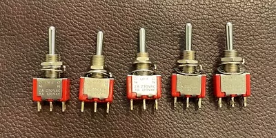 Lot Of 5 New C&k 7103 Mini Toggle Switch 5/2a 120-250vac • $9.99