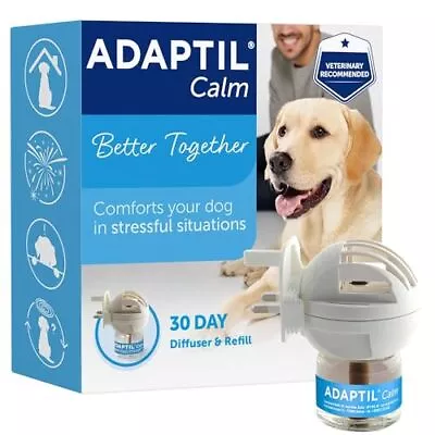 ADAPTIL Calm Home Diffuser With 30 Day 48ml Refill - Dog Calming Remedy • £30.28