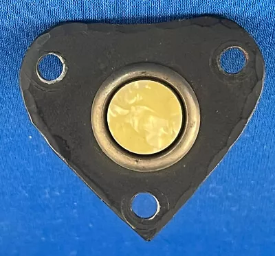 £28.75 • Buy Vintage Metal Pushbutton Door Bell Beveled Edge Heart Shape Push Button