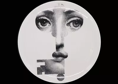 Pristine Original Piero Fornasetti Porcelain Wall Plate  Tema E Variazioni  #47 • $300