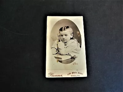 $9.22 • Buy 1870’s- Beautiful Girl -CDV Photo Sepia - Plummer Studio-Wheeling, W. Va. 