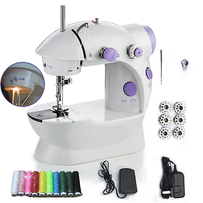 Electric Sewing Machine Mini Multi-Function Portable Home Use Desktop Kids Toys • £15.59