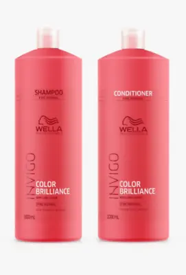 £30.99 • Buy Wella Brilliance Fine Shampoo & Conditioner Duo 1000ml. NEW PACKAGING.