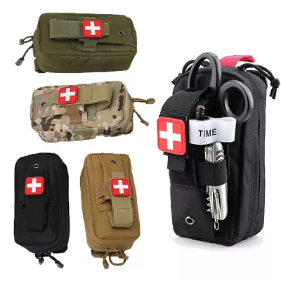 Tactical Small First Aid Kit Medical Molle Rip Away EMT IFAK Survival Pouch • $7.89