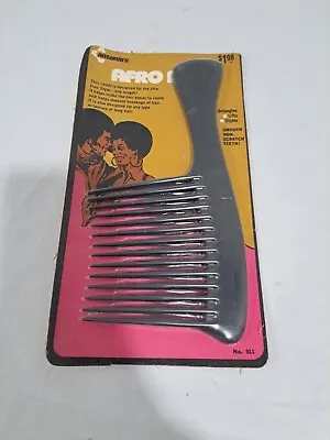 Vintage 1970s Original Afro Pick Comb Antonio's NOS Plastic Afro King Model 911 • $25