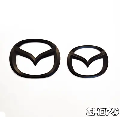 Mazda MX-5 (2006-2009) (NC1) Matte Black Emblem/Badge [FRONT] • $16.41