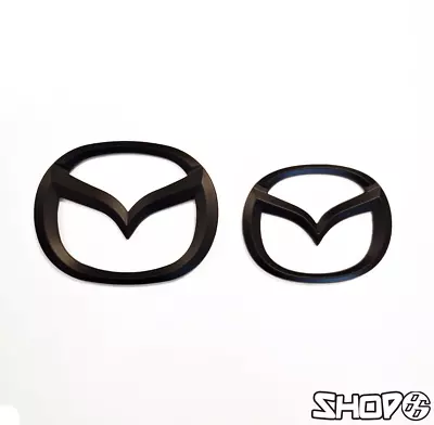 Mazda MX-5 (2016-2021) Matte Black Emblem/Badge [FRONT] • £13.99