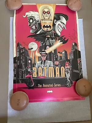Batman The Animated Series Silver Metallic Variant Derek Payne Poster • $59