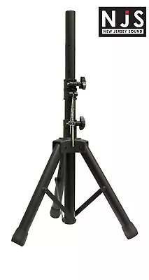 £12.99 • Buy Speaker Stand Black 35mm Short Adjustable Light Aluminium PA Tripod NJS Compact