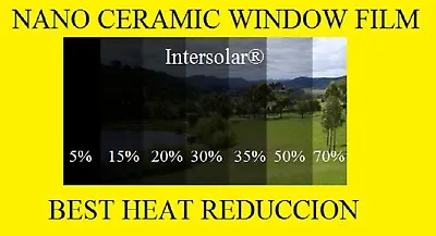 $65 • Buy Window Film 15%   Nano Ceramic Tint  Residential Auto  30 X10'  2ply Intersolar®