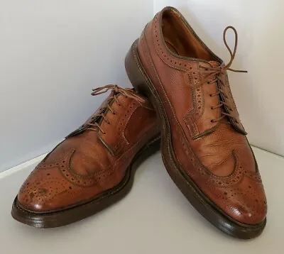 $49 • Buy Florsheim Imperial Longwing V Cleat Kenmoor Oxfords Wing Tip Shoes 9d