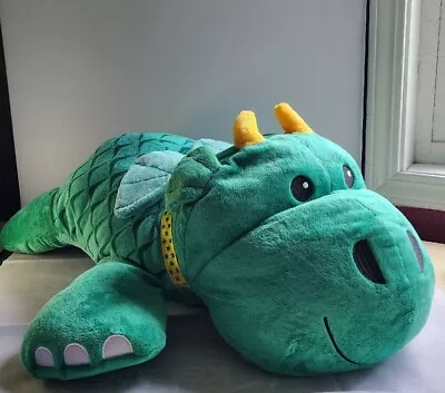 Melissa & Doug Green Cuddle Dragon Jumbo Plush Pillow Pal 28  Stuffed Animal • $15