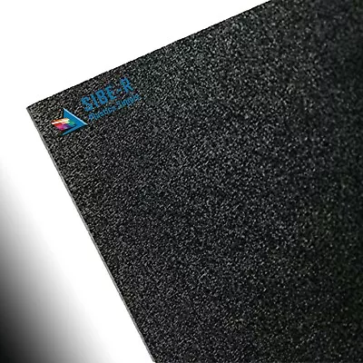 Black Abs  Plastic Sheet .090  X 6  X 6  Hair Cell Finish Thermoforming • $4.73