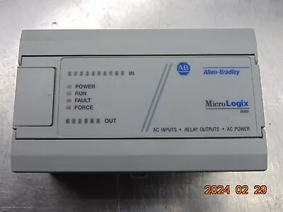 Allen Bradley 1761-L16AWA Digital MicroLogix 1000 Series E FRN. 1.0 DIN CRACKED • $295