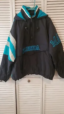 Florida Marlins Vintage Pullover Jacket Xl • $139.99