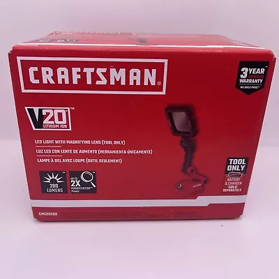 CRAFTSMAN V20 Magnifying Glass With Light Bare Tool Only (CMCE020B) New • $29.99