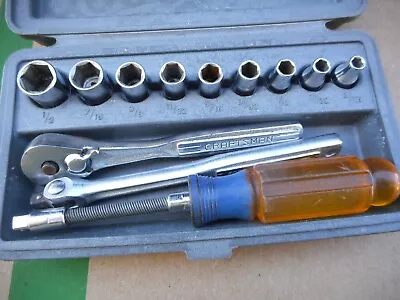 Vintage Craftsman 1/4 Drive Socket Wrench Set V Series In Box • $14