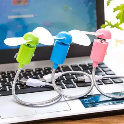 $7.29 • Buy New Portable Flexible USB Mini Cooling Fan Cooler For Laptop Desktop Computer PC