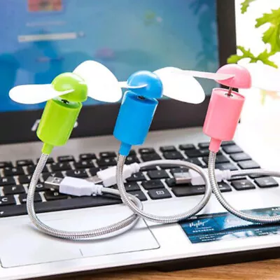 New Portable Flexible USB Mini Cooling Fan Cooler For Laptop Desktop Computer PC • $8.35