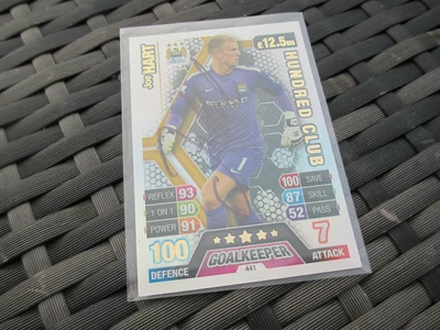 £19.99 • Buy SIGNED Match Attax Attack 2013/14 13/14 Joe Hart Hundred 100 Club Man City Card