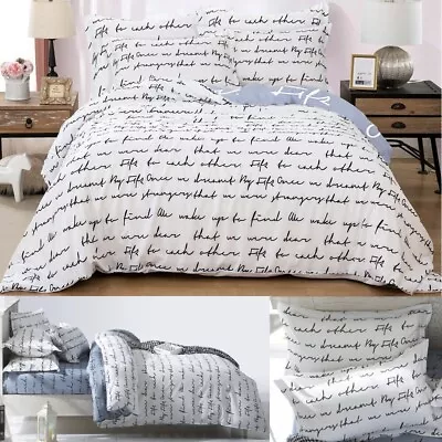 $17.50 • Buy 3 Pieces White Marble Printed Duvet Cover Set Twin Full King Bedding Quilt Set