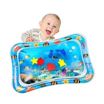 $30.41 • Buy Water Mat Baby, Baby Toys 3 6 9 Months Inflatable Water Play Mat Baby With Mo...