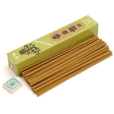 Japanese Nippon Kodo Morning Star PINE Incense 50 Sticks With Incense Holder • $7.95