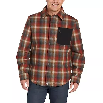 NWT Pendleton Men’s Wool Blend Shirt Jacket Red Size M (New) • $69.99