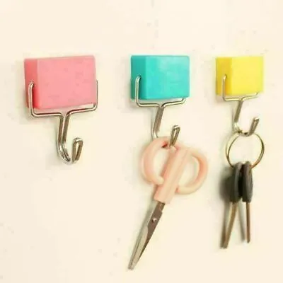 1/2/3pcs Magnetic Hooks School Locker Hook Refrigerator Hanger Creative Magnetic • £5.12