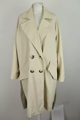 $36.56 • Buy ZARA Beige Trench Coat Size Eur L Womens Double Breasted Outdoors Outerwear