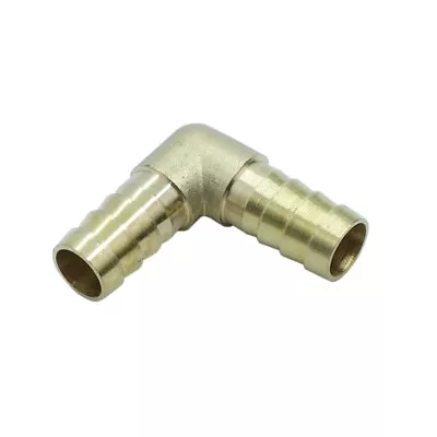 Brass Barb Fitting 90 Degree Elbow Connector 1/2  X 1/2  Barb • $7.29