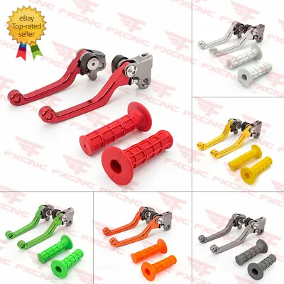 For CRF250R CRF450R 2004 2005 2006 Dirtbike Brake Clutch Levers Grips CNC Handle • $9.99