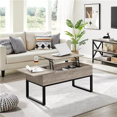Lift-Top Coffee Table W/Storage & DrawerWooden Coffee Table For Living Room • $86.99