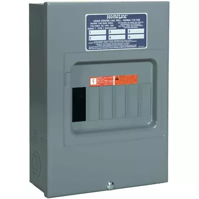 $36.97 • Buy Indoor Main Lug Load Center 100 Amp Electrical Sub-Panel Box 6 Space 12 Circuit