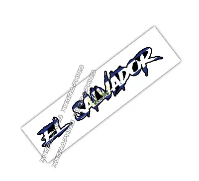 El Salvador Decal Sticker Window Windshield Flag Salvadorean Salvadoran • $10.99